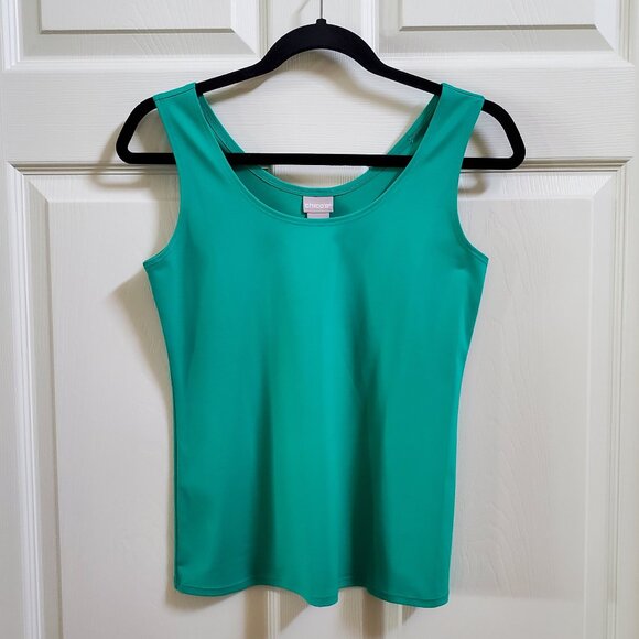 NWT Chico's Green Microfiber Tank Size Small - Picture 1 of 7